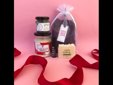 The Valentine’s self-love package includes a Dixie piece, Jojobean Bath and Body Care Face Mask, Rachael Lane Cherish Candle, Freer Essence Essential Oil Roller and a Live ECCO soap bar.