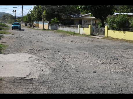 Bybrook Avenue, which intersects with Gordon Terrace in New Haven, St Andrew, is desperately in need of resurfacing.