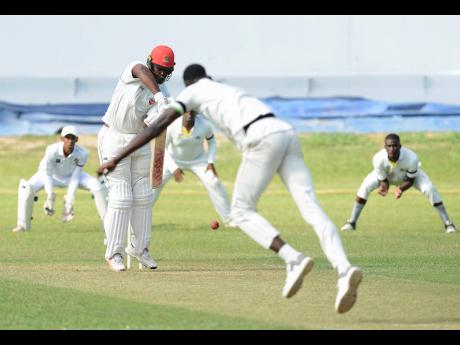 Action from the Jamaica Cricket Association Senior Cup final at Sabina Park on Saturday, April 13, 2019.