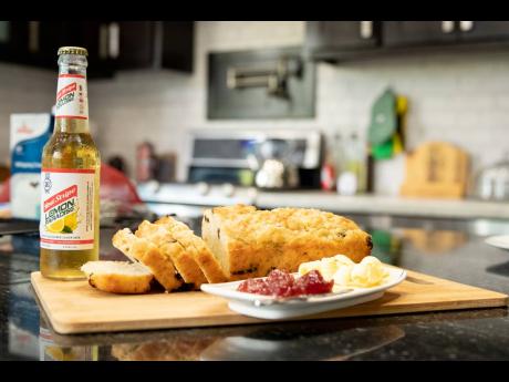 Allow the Red Stripe Lemon Beer and Craisins Bread to cool before slicing into it.
