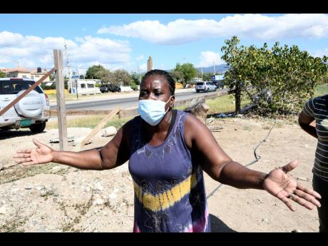 Passagefort resident Claudette Sinclair-Mullings describes the rising dust as like a whirlwind as it rides in the wind and engulfs their homes.
