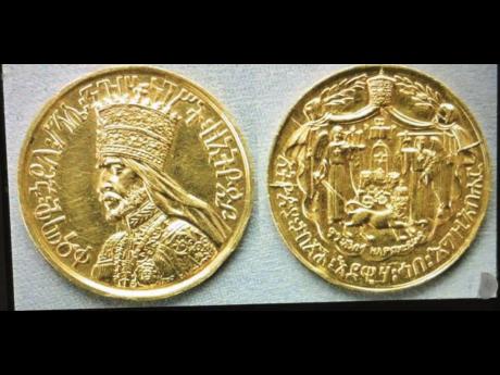 Shimmering gold medals a gift to Kapo from His Imperial Majesty Emperor Haile Selassie, in 1966. 