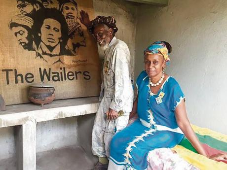 
Neville ‘Bunny Wailer’ Livingston, co-founder of the Wailers, and his 
manager, Maxine Stowe. 