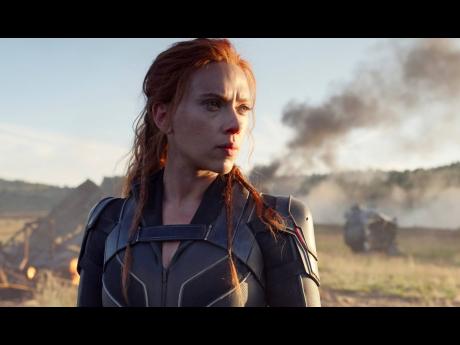 Actress Scarlett Johansson in a scene from 'Black Widow'. Disney announced the film release date as July 9.