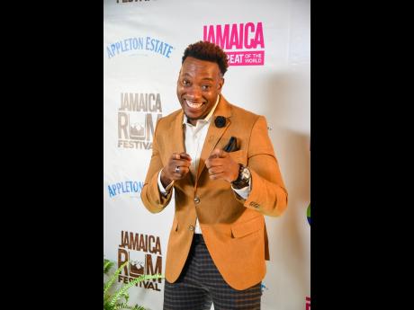 Dufton ‘Duffy’ Shepherd, co-host of the Jamaica Rum Festival virtual concert, is in his usual high spirits before hitting the stage.