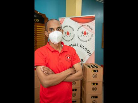 Blood donor organiser at the National Blood Transfusion Service, Igol Allen, is hoping for an increase in the number of blood donors.
