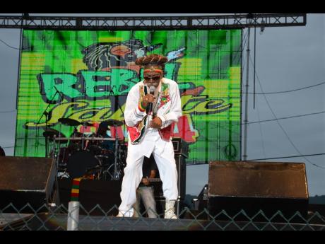Bunny Wailer in performance at Rebel Salute 2014. 