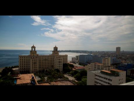 
In this June 17, 2020 photo, the Hotel Nacional stands devoid of tourists amid the coronavirus pandemic in Havana, Cuba.