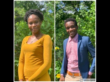 Recipients of a 2020-2021 education grant, Tudi-Ann Givans, a 17-year-old member of the Race Track community who commenced her bachelor’s degree in social work at the Northern Caribbean University, and 20-year-old Randall Richards, pursuing a biochemistr