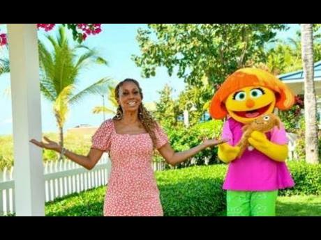 Holly Robinson Peete (left) and Julia at Beaches Resorts.