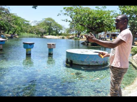 Tyron Wilson said that since the coronavirus shutdown, people who benefit from the Caymanas River turned to other trades like plumbing and welding to put food on their table. Wilson said that in the pre-pandemic era, the river would have been full of leisu