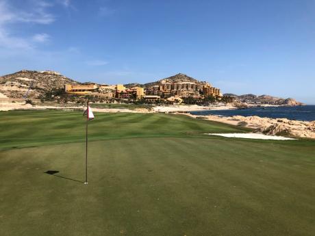 The Cabo Del Sol’s Ocean Course appears along the Sea of Cortez in Cabo San Lucas, Mexico, on February 22, 2020. Cabo Del Sol and the other 17 courses at the tip of Baja California are coming back to life as the coronavirus pandemic begins to ease. 