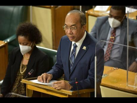 Minister of National Security Dr Horace Chang, speaking during his contribution to the 2021/22 Sectoral debate in the House of Representatives on May 25. 
