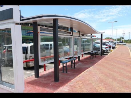 This stylish bus stop is among the facilities customers can enjoy when they visit the Boot Service Station in Drax Hall, St Ann.