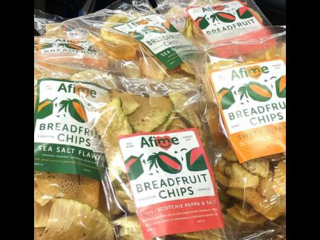 A Fi Me Snacks carries breadfruit, sweet potato, and coco root (taro) chips in a number of flavours. 