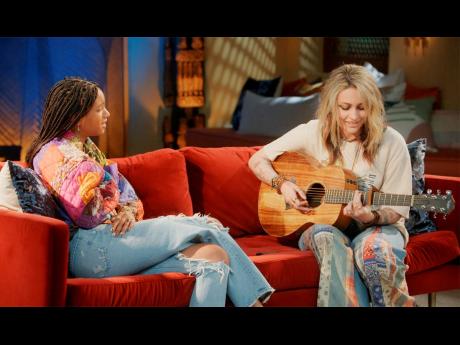‘Red Table Talk’ host Willow Smith (left), and Paris Jackson, who will appear in an episode of the talk show series to discuss living under the media glare. The episode will be available on Wednesday on Facebook Watch.