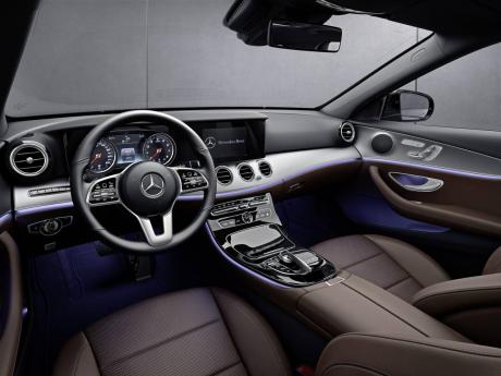 Mercedes Benz E-Class interior.