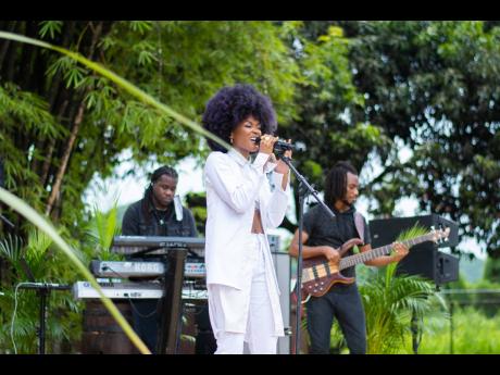 Recording artiste Jaz Elise and her backing musicians set the stage with an early opening performance for the Appleton Estate Reserve the Night: Father’s Day Edition. 