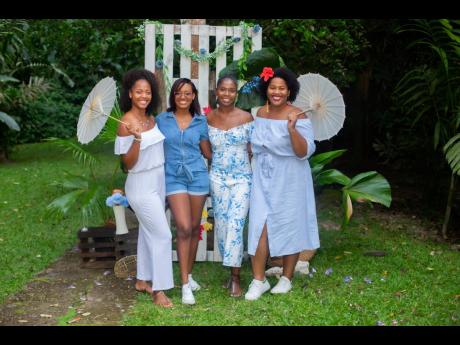 Girls just ‘wanna’ have fun, especially at a picnic. From left: Jodeen Fuller, Whitney Williams, Aliana Tomlinson and Davida-Mae Chambers at the recently staged launch.