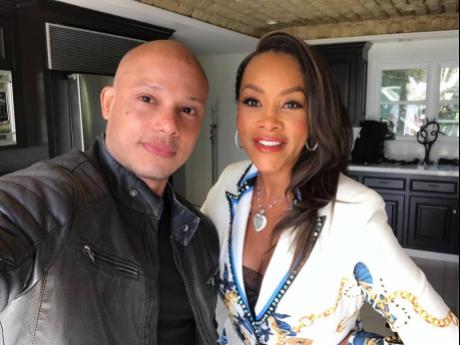 Marcos James (left), and Vivica Fox, executive producer of ‘Keeping up with the Joneses: The Wrong Family’.