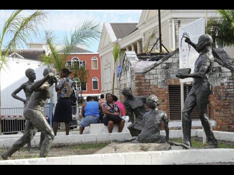 Sam Sharpe Square in Montego Bay, St James where a number of street people were kidnapped and taken to St Elizabeth 
in 1999.