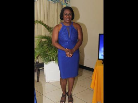 General manager of Barita Investments, Mandeville, Vanessa Williams, was royal in blue for her guest speaker duties.
