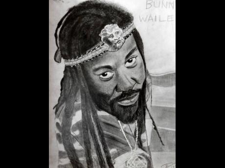 A youthful Bunny Wailer, the late reggae artiste.