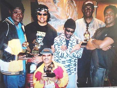 Toots and the Maytals celebrating their 2005 Grammy win.