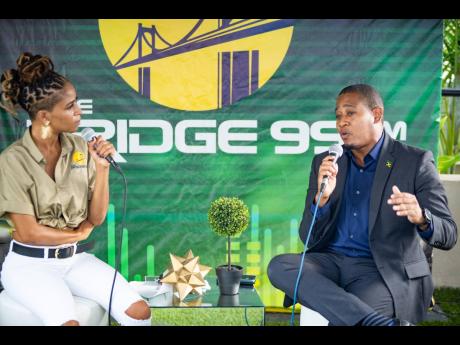 Minister of Agriculture and Fisheries Floyd Green joined The Bridge 99 FM host Nikki Z to discuss, among other things, the role the diaspora plays in supporting Jamaica’s agricultural exports, during the station’s inaugural broadcast.