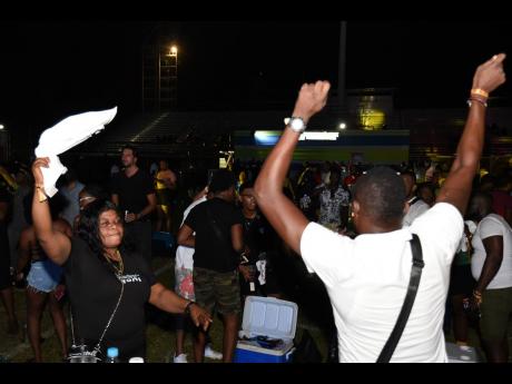 Patrons at the popular I Love Soca event held at Stadium East, St Andrew, on July 14. The party heralded the reopening of the entertainment sector since the lockdown in 2020.
