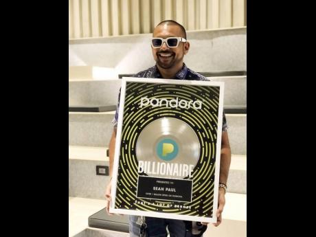 Sean Paul is the first Caribbean-based talent to be inducted into Pandora’s Billionaires’ Club..