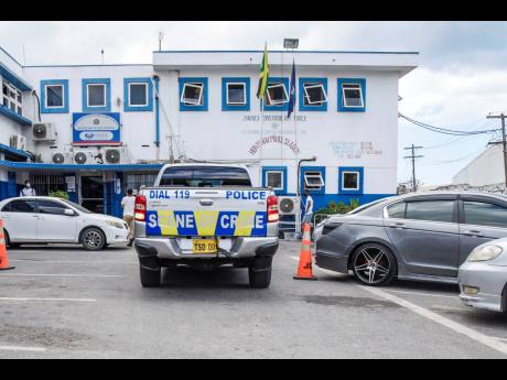 Hunts Bay Police station where two prisoners escaped from lock-up Thursday night.