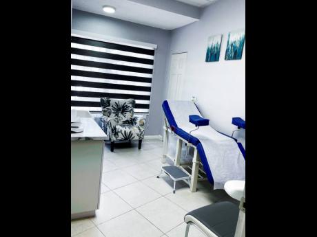 One of the treatment rooms at Charis Women’s Wellness and Maternity Care Centre where examinations, ultrasounds and other procedures are carried out. 