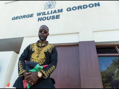 Accompong Chief Richard Currie, seen here at the seat of parliamentary power, Gordon House, has challenged the authority of the Jamaican State in administering law on Maroon lands.