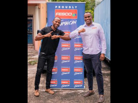 Matthew Johnson (left) and Jeremy Barnes, managing directors of Mr Breakfast and Future Energy Source Company Limited (FESCO), respectively, get ready to embark on their new venture, Mr Breakfast To-Go.