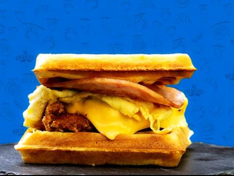 Chef Matthew Johnson likes to get creative with his waffles, and one way he steps away from boring is with the waffle sandwiches. From egg, cheese and ham to chicken, he turns breakfast up to another level. 
