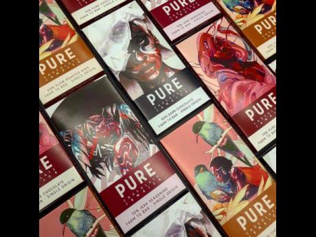 Pure Chocolate produces a range of premium-quality chocolate products, including a flavoured line of chocolates that represent flavours of Jamaica, including cinnamon, coconut, lemongrass, coffee, and jerk seasoning.