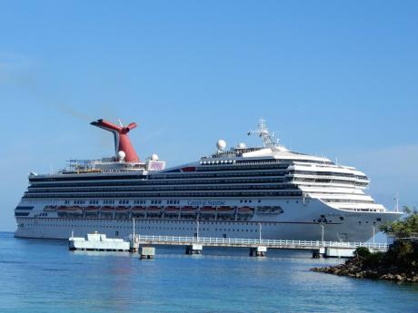 The 'Carnival Sunrise' cruise ship docked in Ocho Rios, St Ann, on Monday, September 13, 2021.