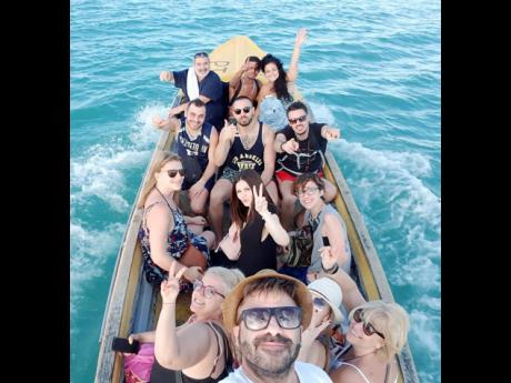 Guests from Switzerland and Italy enjoy local excursions courtesy of Ease N Sekkle Yaad. 
