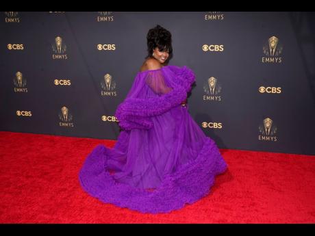 ‘Nailed It!’ host, Nicole Byer walked the red carpet in a stunning purple gown by Christian Siriano.