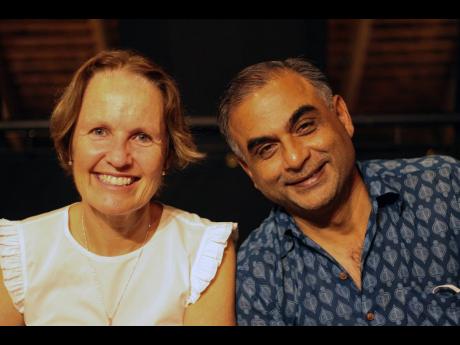 You can tell by the smiles on the faces of Cellar 8 co-owner Jenny Pragnell (left) and close friend Vikram Dhiman that they enjoyed the new menu.