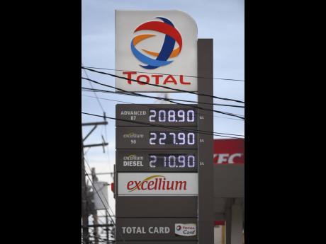 Pump prices are hiked on the evening of Tuesday, September 14, at Total Cross Roads.