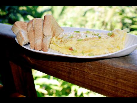 A look at Chef Terri-Ann Jarrett’s famous loaded omelette with toast.  
