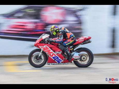Taking on the Dover race track on two wheels is no easy feat.