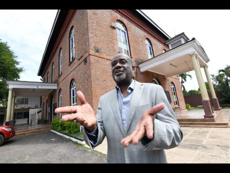 The Reverend Karl Johnson talks religion, justice and crime on his first day as pastor of Phillippo Baptist Church on Friday, October 1. He previously served as general secretary of the Jamaica Baptist Union.