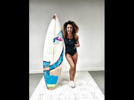The ‘Bullet Boy’ actress, model, dancer and professional surfer leads a very active and healthy lifestyle. She eats well, and with years dedicated to dancing and surf training with Jamaica’s national team, she maintained a fit figure.