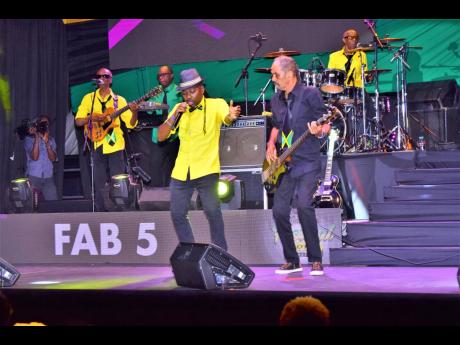 Fab 5, one of the finalists in the 2021 Jamaica FEFstival SOng COmpetition. 