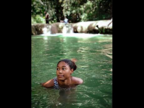The travel blogger can’t help but fall in love with the waters at Mayfield Falls in Westmoreland.