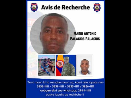 Ex-Colombian army officer Mario Antonio Palacios Palacios, a key suspect in the July assassination of Haitian President Jovenel Moise.