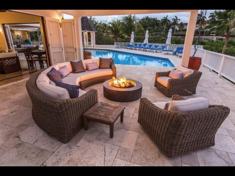 Share the warmth on a chilly night at this fire pit.